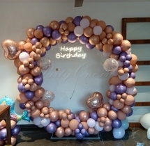 party artists Pastel Purple Brown Ring Decor
